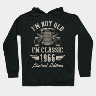 I'm Classic Car 58th Birthday Gift 58 Years Old Born In 1966 Hoodie